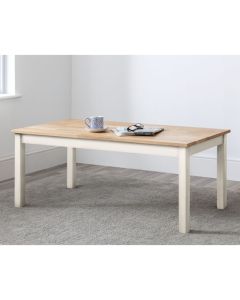 Coxmoor Wooden Coffee Table In White And Oak