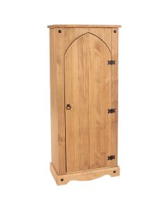 Corona Wooden Wardrobe With 1 Door In Natural