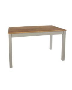 Corona Linea Small Rectangular Wooden Dining Table In Grey