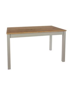 Corona Linea Large Rectangular Wooden Dining Table In Grey