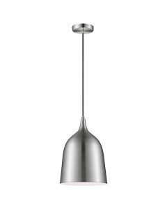 Crofton 1 Bulb Ceiling Pendant Light In Satin Nickel