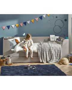 Cyclone Wooden Daybed With Drawers In Taupe