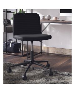 Corey Swivel Faux Leather Home And Office Chair In Black