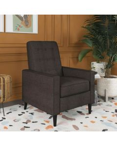 Wimberly Linen Fabric Recliner Chair In Grey