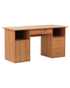 Dallas Wooden Computer Desk In Beech Effect