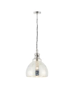 Darna Mercury Glass Ceiling Pendant Light In Bright Nickel