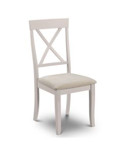 Davenport Wooden Dining Chair In Elephant Grey