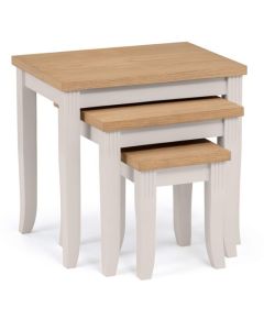 Davenport Wooden Nest Of 2 Tables In Elephant Grey