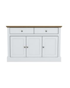 Devon Wooden 3 Doors 2 Drawers Sideboard In White