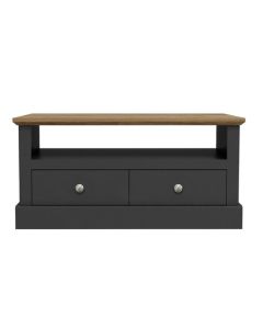 Devon Wooden Coffee Table In Charcoal