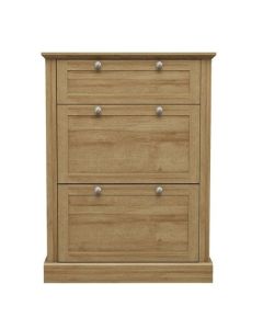 Devon Wooden Shoe Storage Cabinet In Oak