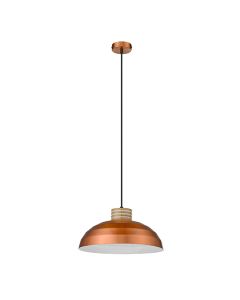 Diaz 1 Bulb Ceiling Pendant Light In Copper