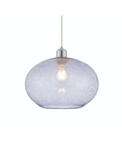 Dimitri Glass With Bubbles Ceiling Pendant Light In Grey