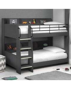 Domino Wooden Bunk Bed In Anthracite