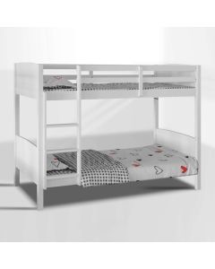 Domino Wooden Bunk Bed In Matt White