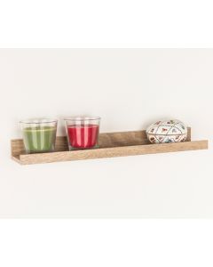 Dura Large Wooden Display Wall Shelf In Oak Effect