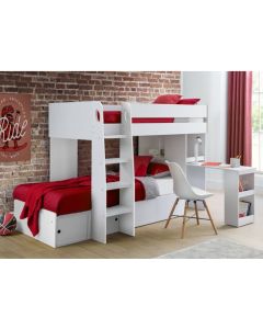 Eclipse Wooden Bunk Bed In White