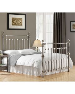 Edward Metal King Size Bed In Chrome