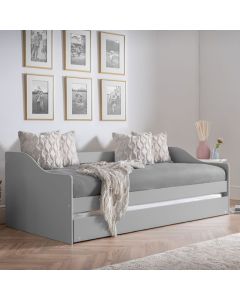 Elba Wooden Daybed With Guest Bed In Dove Grey