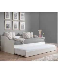 Elba Wooden Single Daybed With Underbed In Surf White