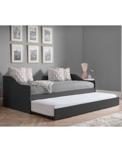 Elba Wooden Single Daybed With Underbed In Anthracite