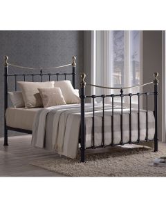 Elizabeth Metal King Size Bed In Black