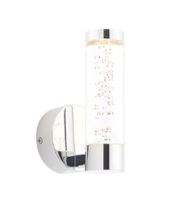 Essence Clear Bubble Acrylic Shade Wall Light In Chrome