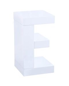 Eve Wooden Lamp Table In White High Gloss