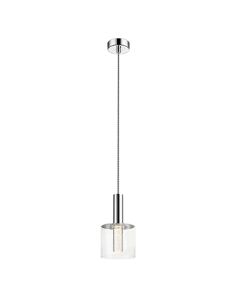 Evita 1 Bulb Ceiling Pendant Light In Chrome