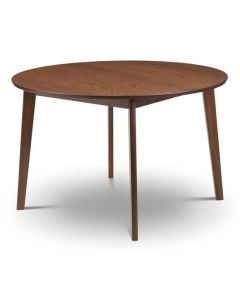 Farringdon Circular Wooden Dining Table In Walnut