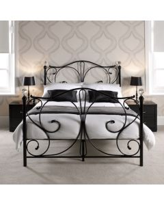 Florence Metal Double Bed In Black