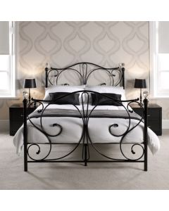 Florence Metal King Size Bed In Black