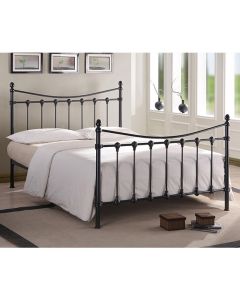 Florida Metal Single Bed In Black