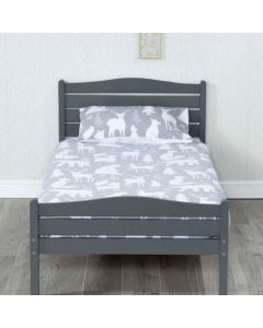Foshan Wooden Single Bed In Grey