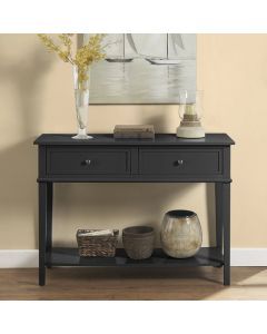 Franklin Wooden Console Table In Black