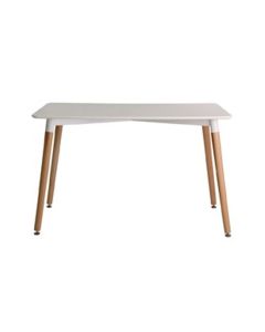 Fraser Wooden Dining Table In White