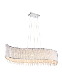 Galina 8 Lights Ceiling Pendant Light In Polished chrome