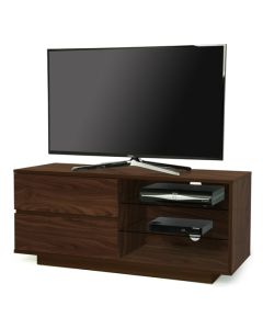 Gallus Wooden TV Stand In Walnut With 2 Drawers