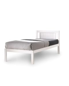 Glorry Wooden Single Bed In White