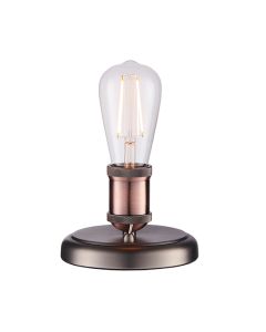 Hal Industrial Style Table Lamp In Aged Pewter And Aged Copper