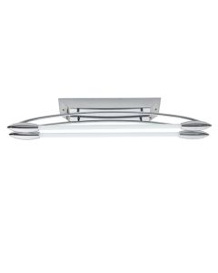 Harper LED 2 Lights Small Flush Ceiling Light In Polished Chrome