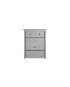 Havana Wooden Chest Of 5 Drawers In Grey