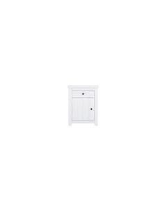 Havana Wooden Bedside Cabinet With 1 Door And 1 Drawer In White