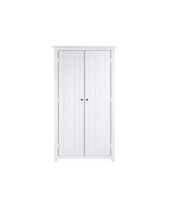 Havana Wooden Wardrobe With 2 Doors In White
