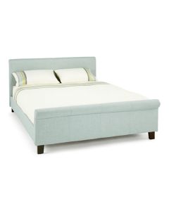 Hazel Fabric Upholstered Double Bed In Ice