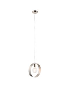 Hoop Ceiling Pendant Light In Brushed Nickel