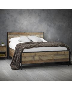 Hoxton Wooden Double Bed In Oak Effect