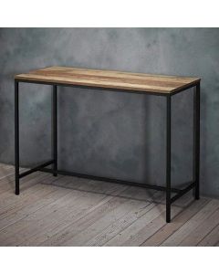 Hoxton Wooden Laptop Desk In Distressed Oak Effect