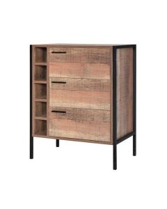 Hoxton Wooden Wine Cabinet In Oak