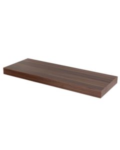 Hudson Large Wooden Box Wall Shelf In Walnut